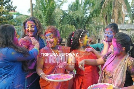 Holi, the festival of colour begins in Tripura 